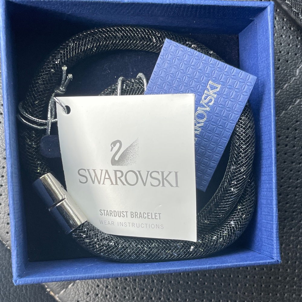 NEW - Swarovski Black Mesh Bracelet